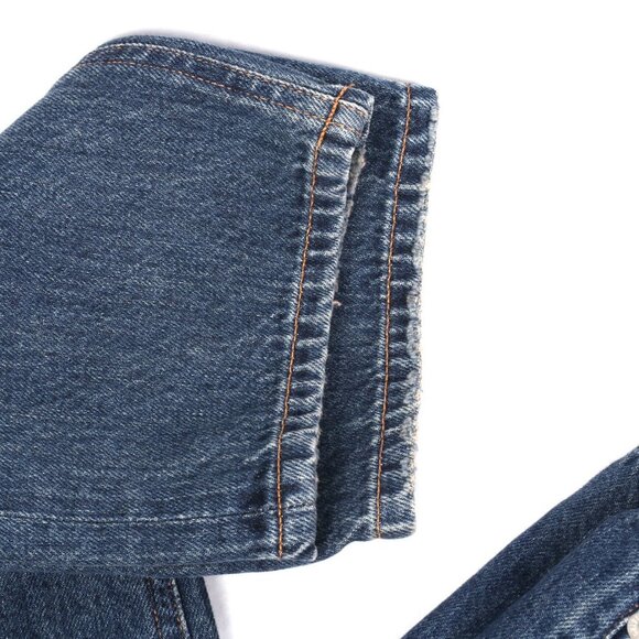 AGOLDE Vanna Corset Straight Leg Jeans High Waist Cotton Denim Button Fly Blue - Picture 10 of 12